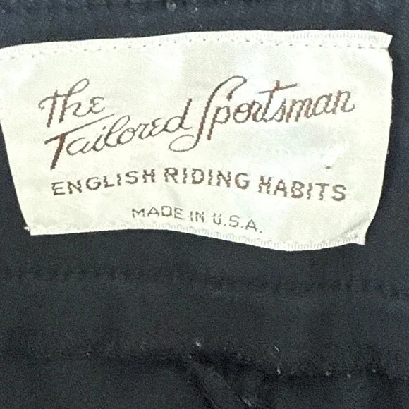 The Tailored Sportsman Trophy Hunter Mid Rise Side Zip Breech Black Tan 30 Long - Picture 3 of 15